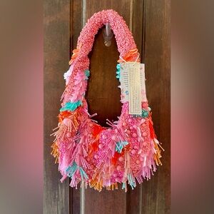 VIRAL beaded pink purse